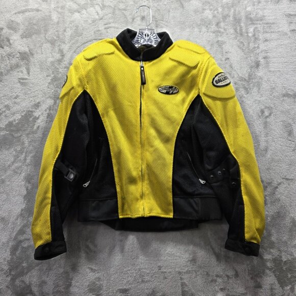 Joe Rocket Jacket Womens Medium Yellow Black Ballistic Series Mesh Motorcycle - Picture 1 of 13